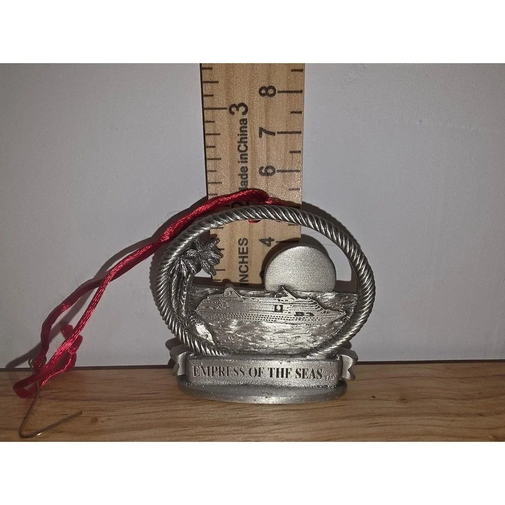 vintage Empress of the Seas cruise ship souvenir ornament metal